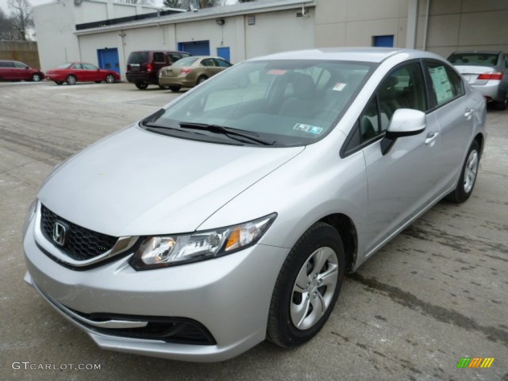 Alabaster Silver Metallic 2013 Honda Civic LX Sedan Exterior Photo #78806432