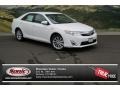 2013 Super White Toyota Camry Hybrid XLE  photo #1