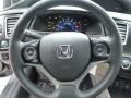 Gray 2013 Honda Civic Hybrid Sedan Steering Wheel