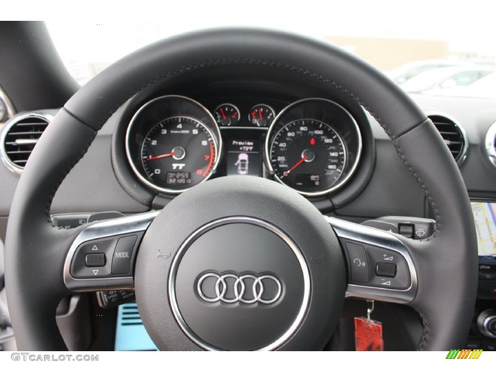 2013 Audi TT 2.0T quattro Coupe Black Steering Wheel Photo #78808609