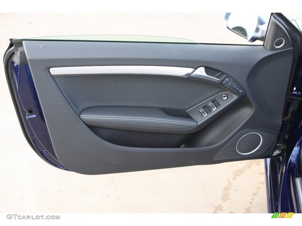 2013 Audi S5 3.0 TFSI quattro Convertible Black Door Panel Photo #78808642