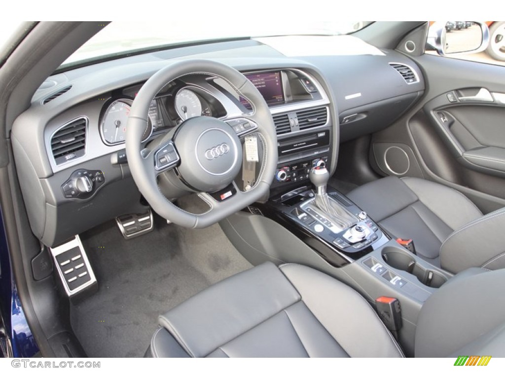 Black Interior 2013 Audi S5 3.0 TFSI quattro Convertible Photo #78808661