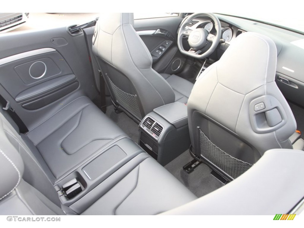 Black Interior 2013 Audi S5 3.0 TFSI quattro Convertible Photo #78808801