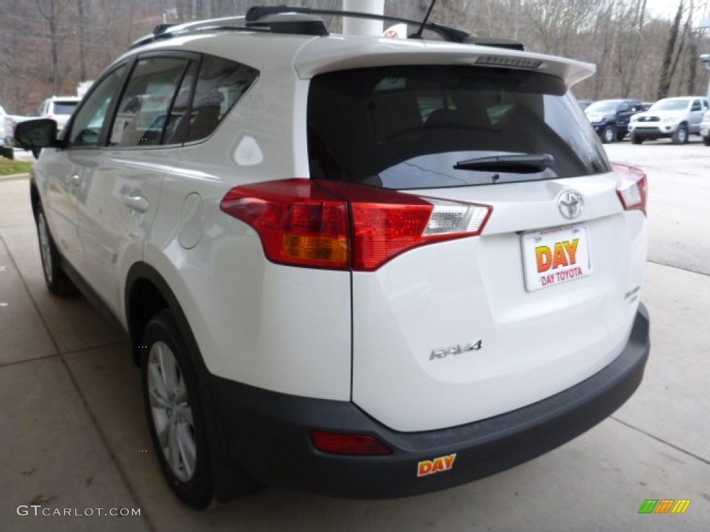 2013 RAV4 Limited AWD - Blizzard White Pearl / Terracotta photo #4