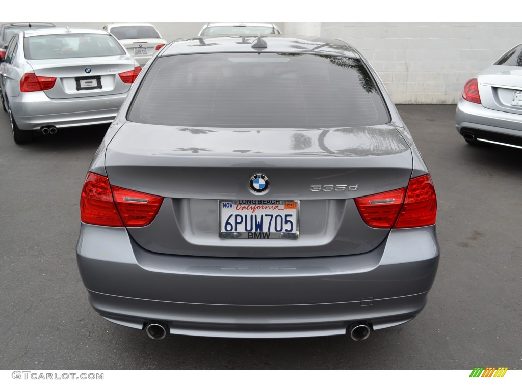 2011 3 Series 335d Sedan - Space Gray Metallic / Black photo #4