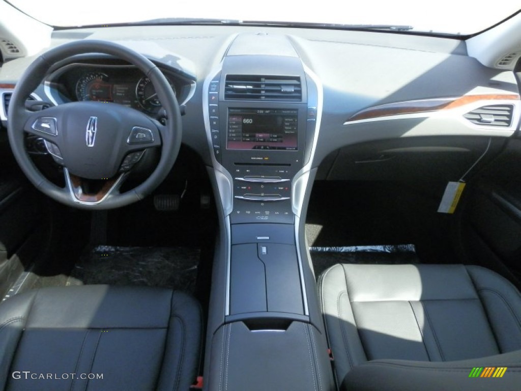 2013 Lincoln MKZ 2.0L EcoBoost AWD Charcoal Black Dashboard Photo #78809945