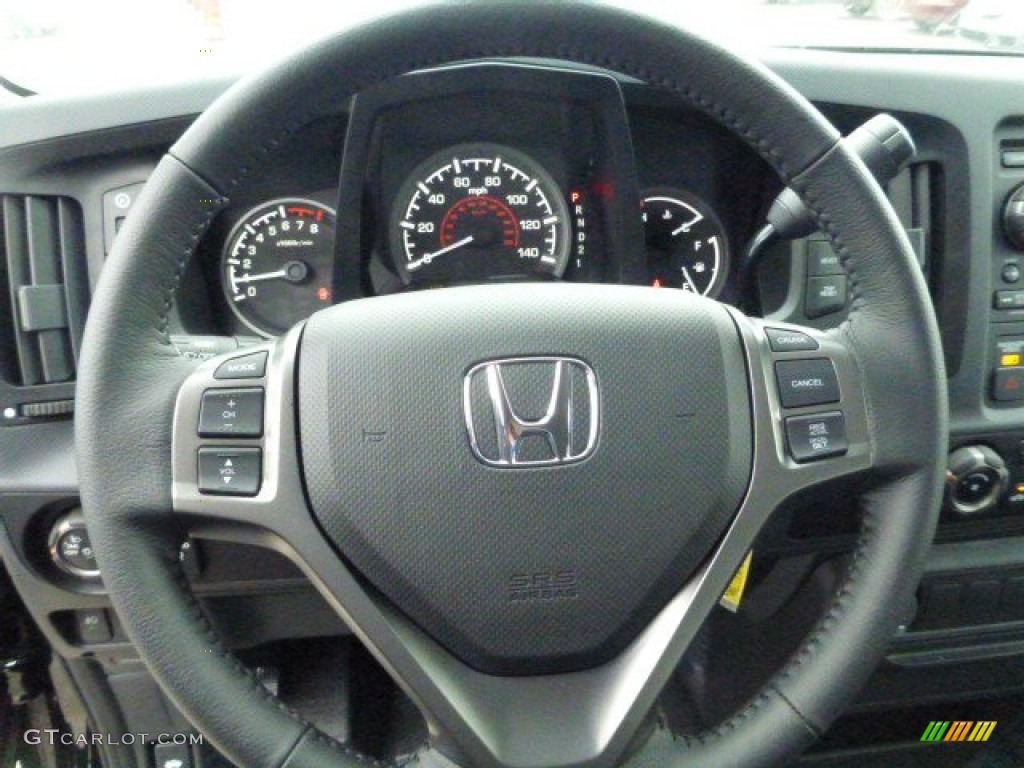 2013 Honda Ridgeline Sport Black Steering Wheel Photo #78810248