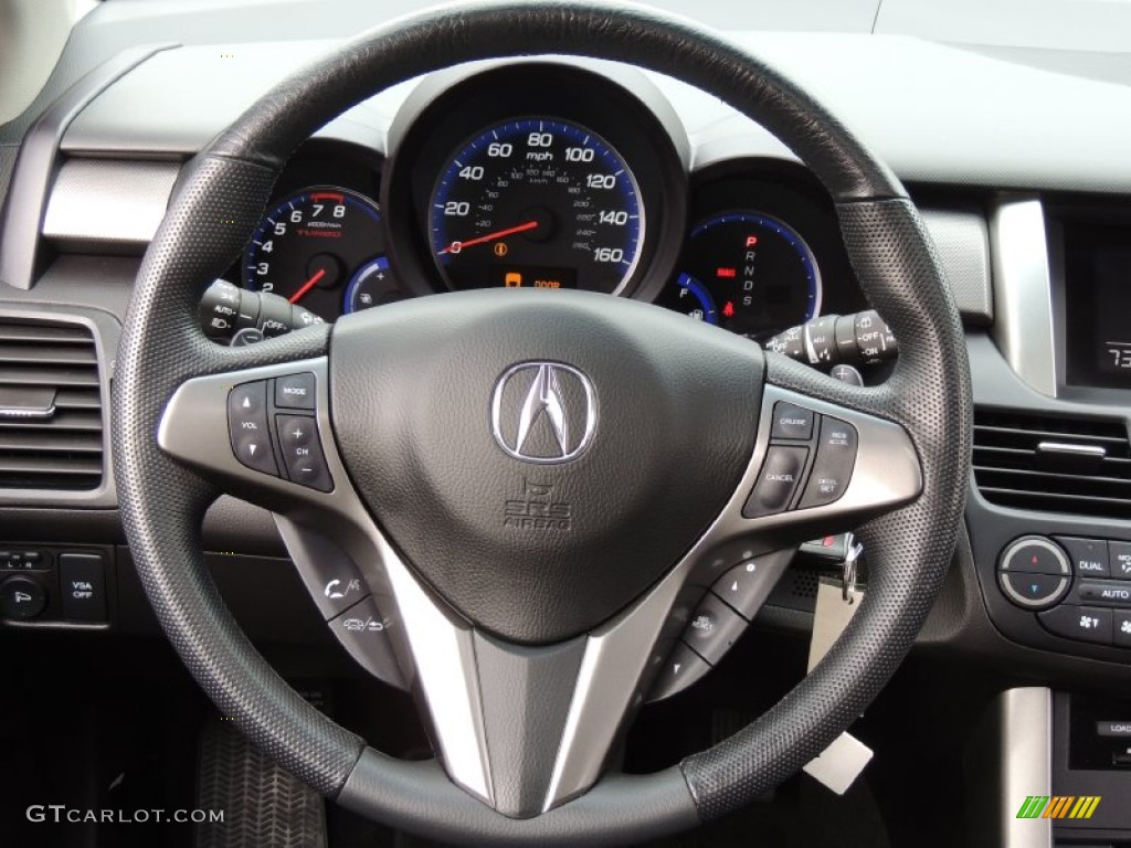 2010 Acura RDX SH-AWD Ebony Steering Wheel Photo #78810439