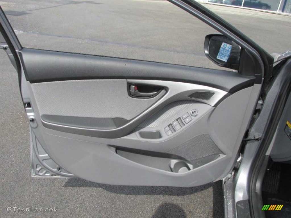 2013 Elantra GLS - Titanium Gray Metallic / Gray photo #5