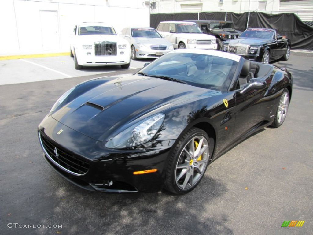 Nero Daytona (Black Metallic) 2011 Ferrari California Standard California Model Exterior Photo #78811757