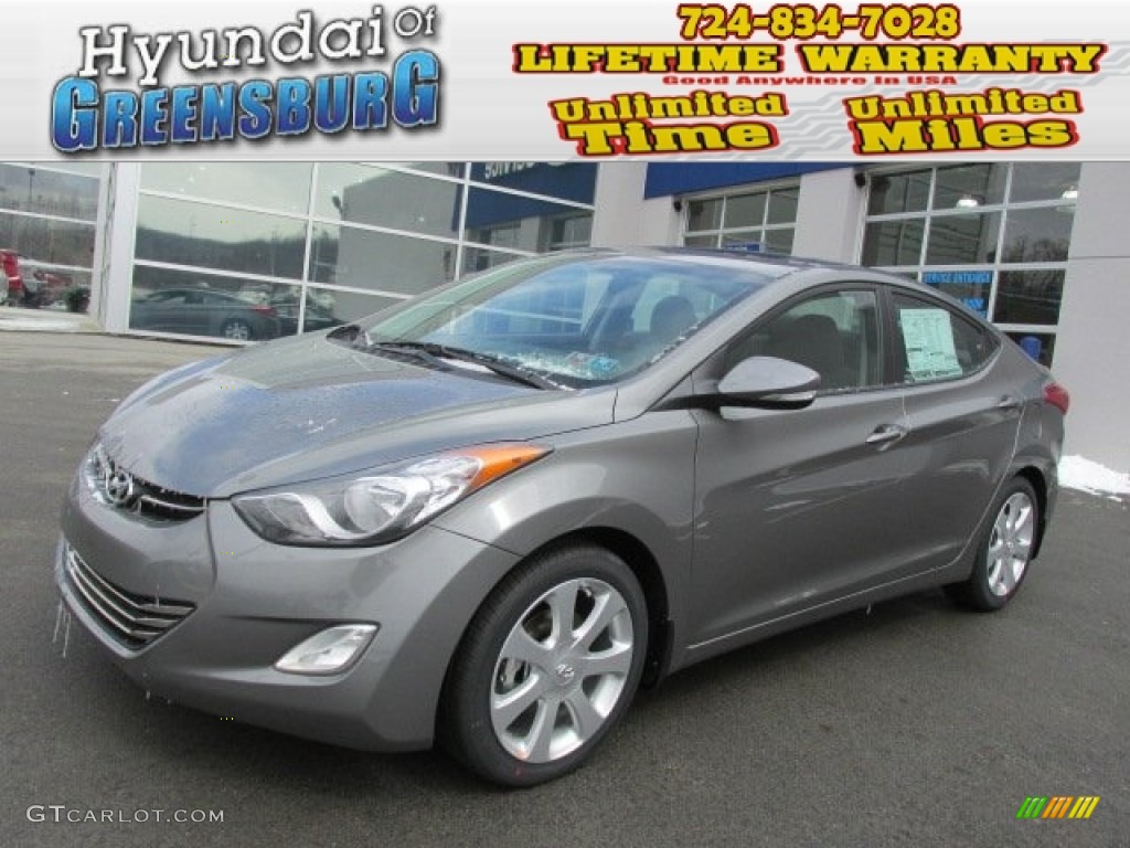 2013 Elantra Limited - Harbor Gray Metallic / Gray photo #1