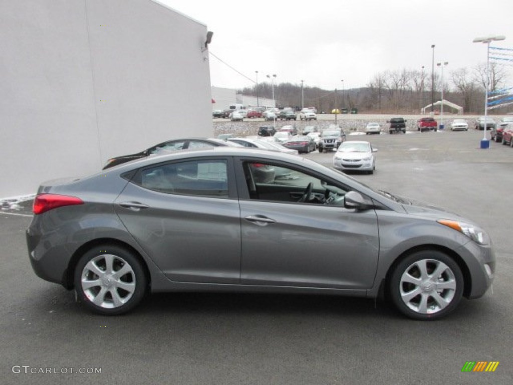 2013 Elantra Limited - Harbor Gray Metallic / Gray photo #3