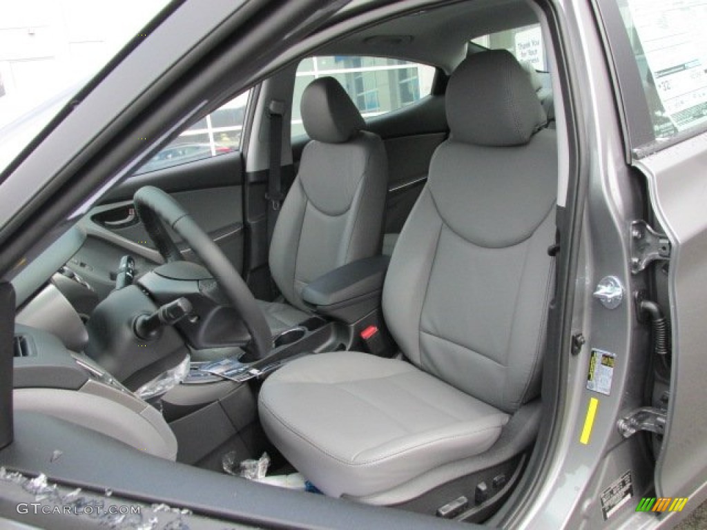2013 Elantra Limited - Harbor Gray Metallic / Gray photo #6