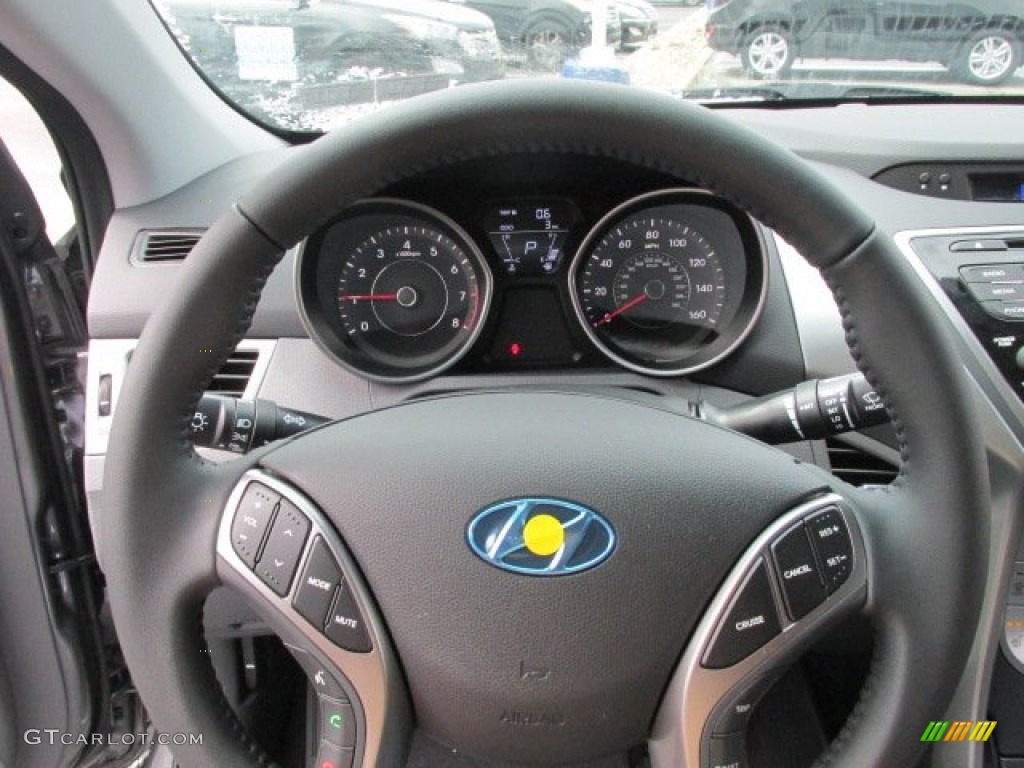 2013 Elantra Limited - Harbor Gray Metallic / Gray photo #7
