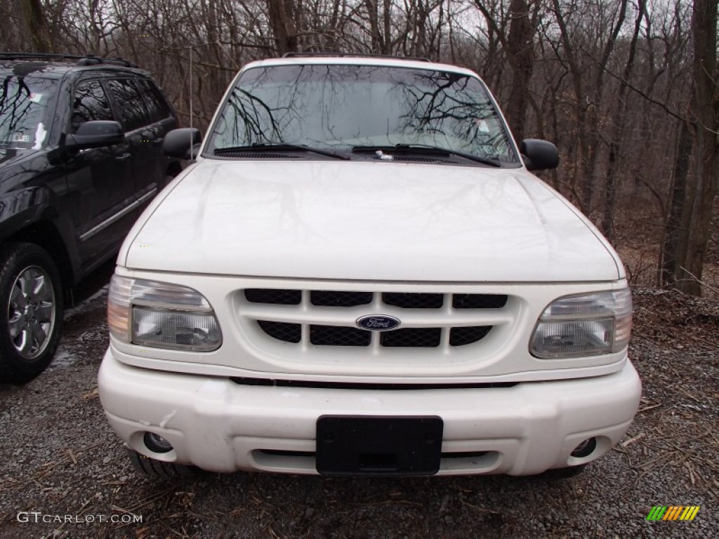 1999 Explorer Limited 4x4 - Oxford White / Medium Graphite Grey photo #2