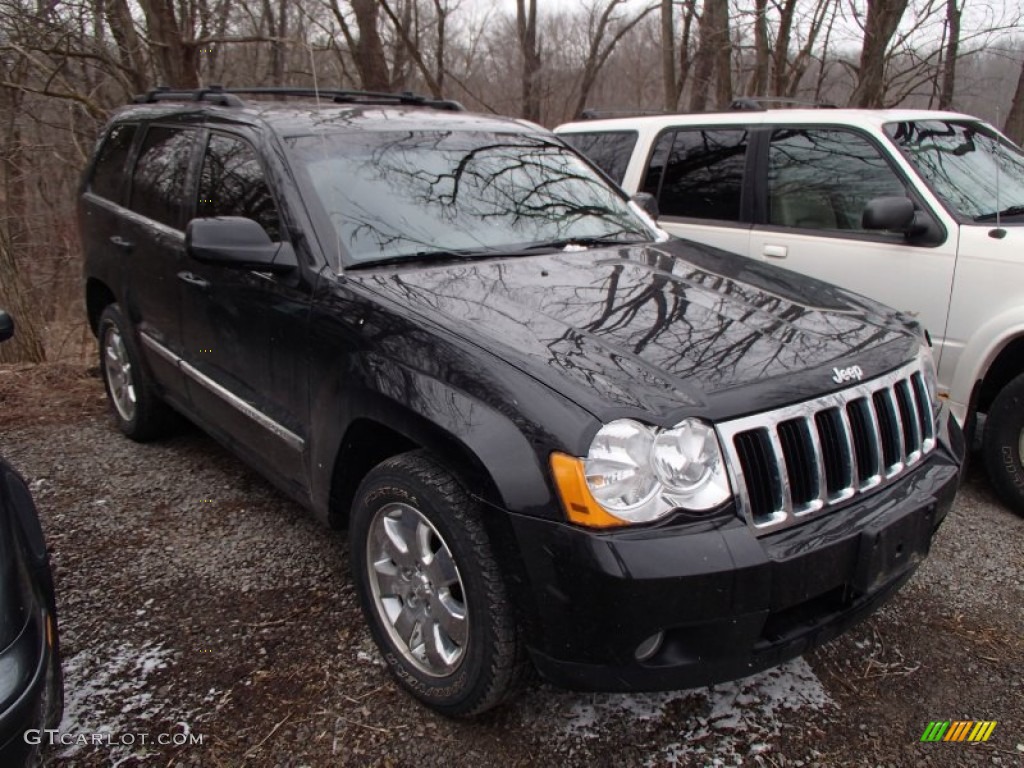 2008 Grand Cherokee Limited 4x4 - Black / Dark Slate Gray/Light Graystone photo #1