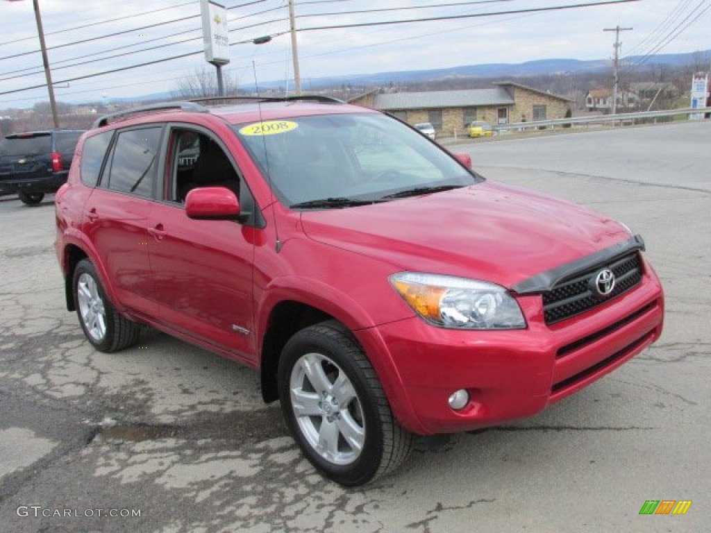 Barcelona Red Pearl 2008 Toyota RAV4 Sport 4WD Exterior Photo #78814143