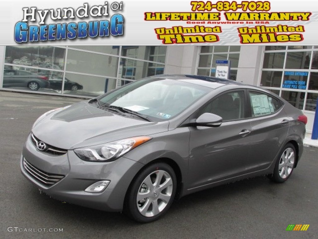 2013 Elantra Limited - Harbor Gray Metallic / Gray photo #1