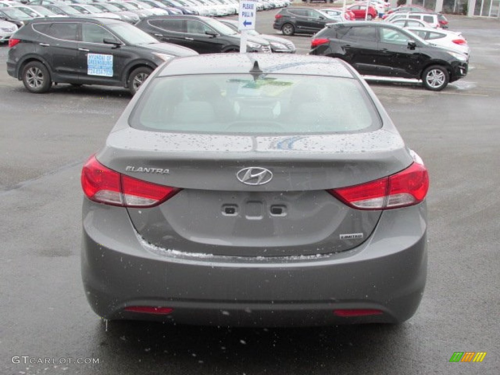 2013 Elantra Limited - Harbor Gray Metallic / Gray photo #5