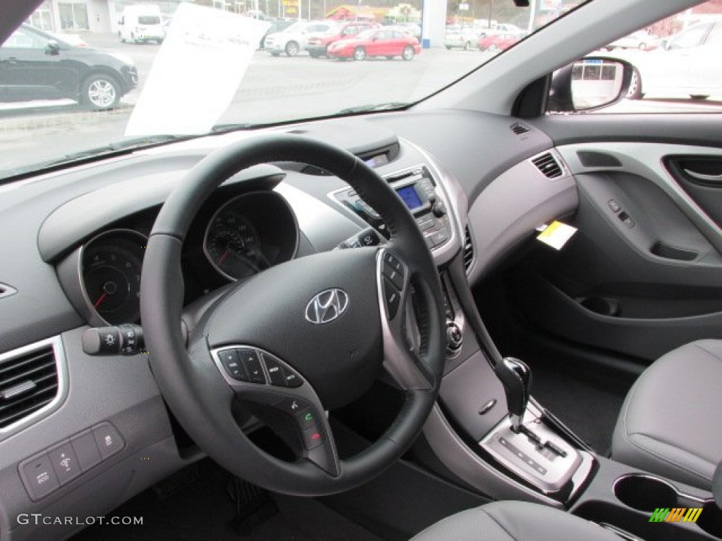 2013 Elantra Limited - Harbor Gray Metallic / Gray photo #6