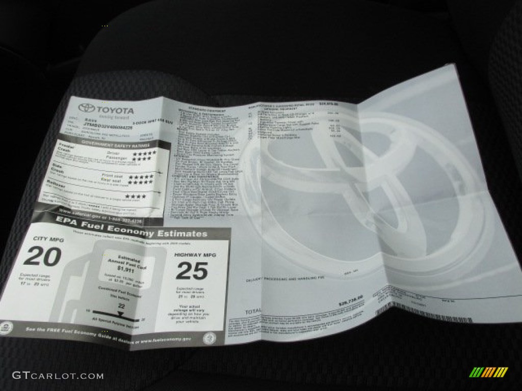 2008 Toyota RAV4 Sport 4WD Window Sticker Photo #78814573