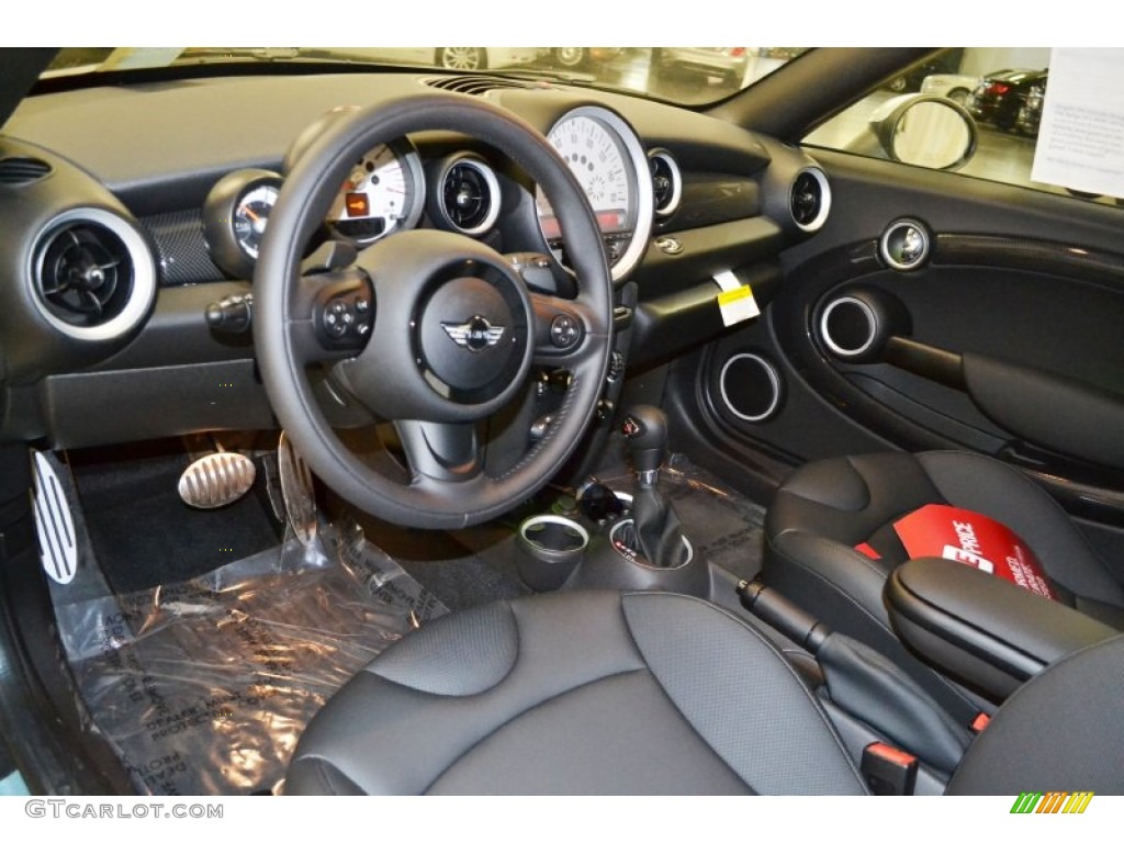 Carbon Black Interior 2013 Mini Cooper S Roadster Photo #78815166