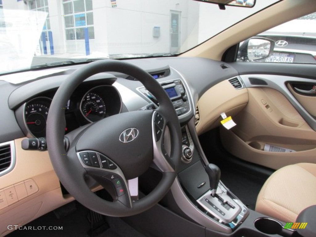 2013 Elantra GLS - Desert Bronze / Beige photo #5