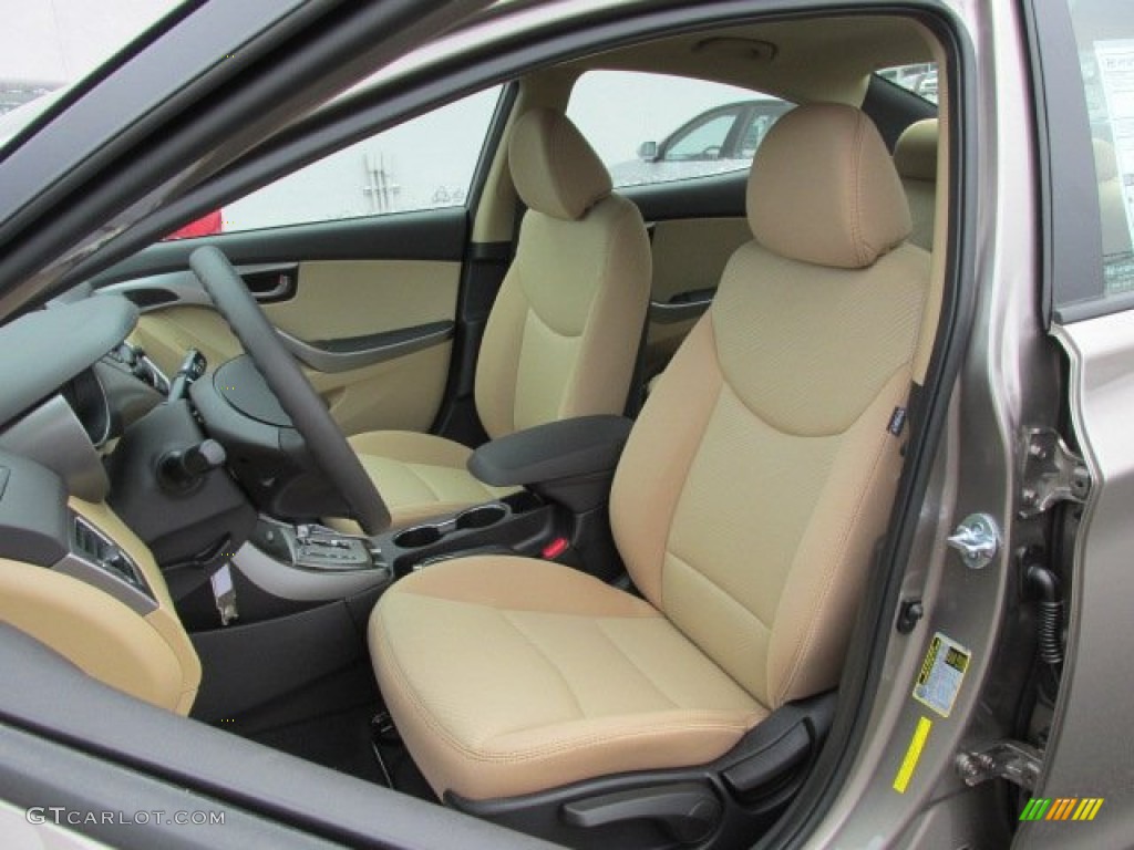 2013 Elantra GLS - Desert Bronze / Beige photo #7