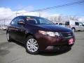 2011 Dark Cherry Kia Forte EX  photo #1