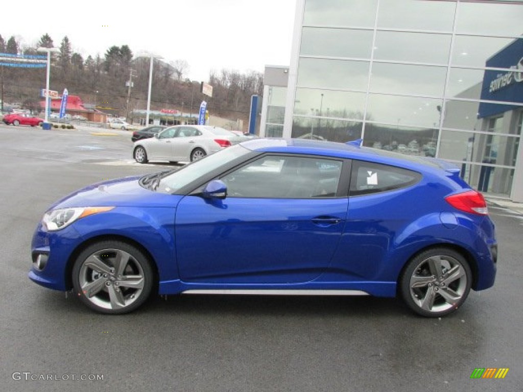 Marathon Blue 2013 Hyundai Veloster Turbo Exterior Photo #78815402