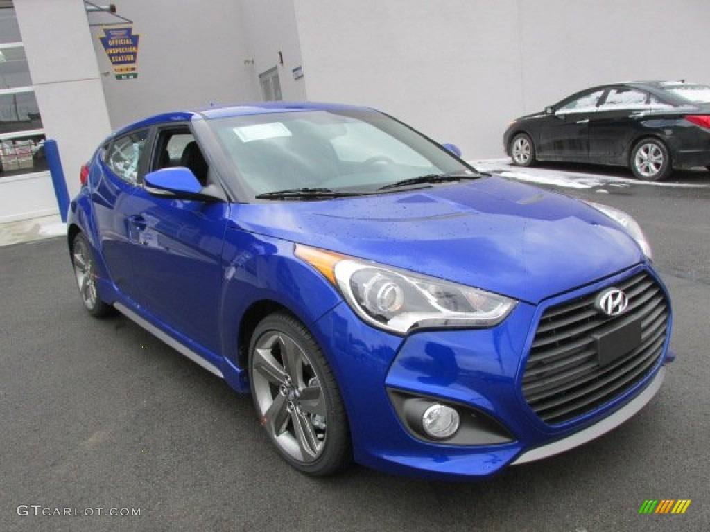 Marathon Blue 2013 Hyundai Veloster Turbo Exterior Photo #78815413
