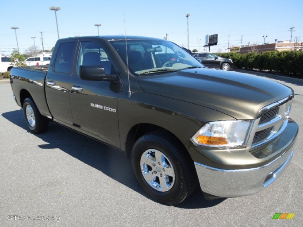 2012 Ram 1500 SLT Quad Cab - Sagebrush Pearl / Dark Slate Gray/Medium Graystone photo #2