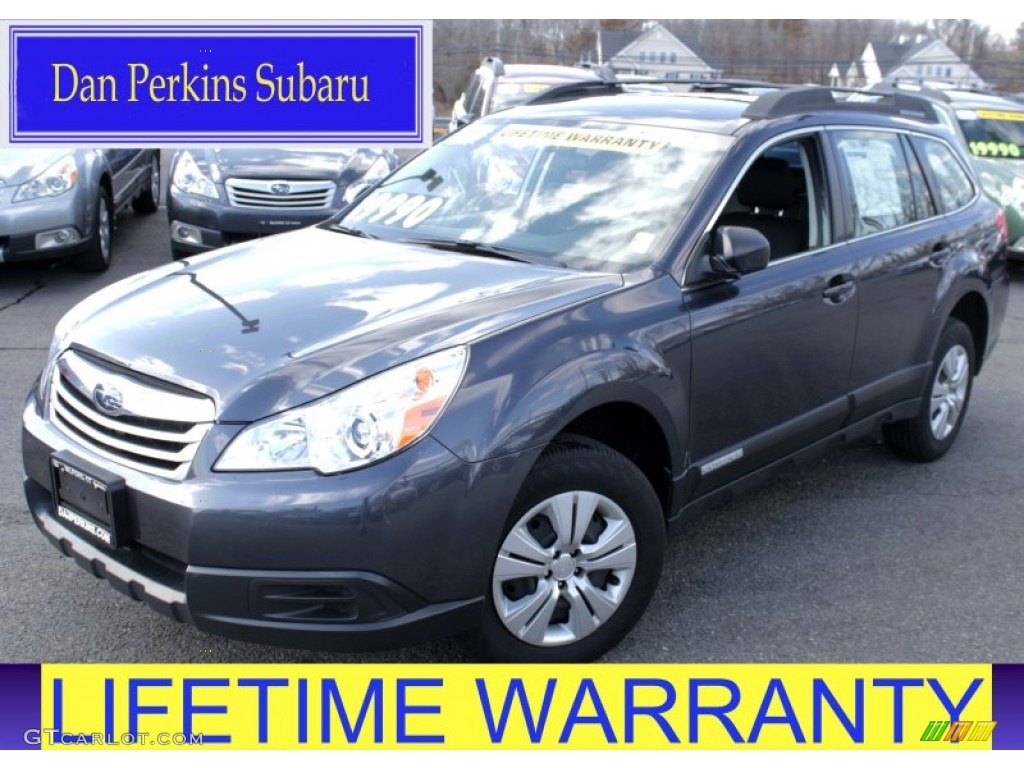 2011 Outback 2.5i Wagon - Graphite Gray Metallic / Off Black photo #1