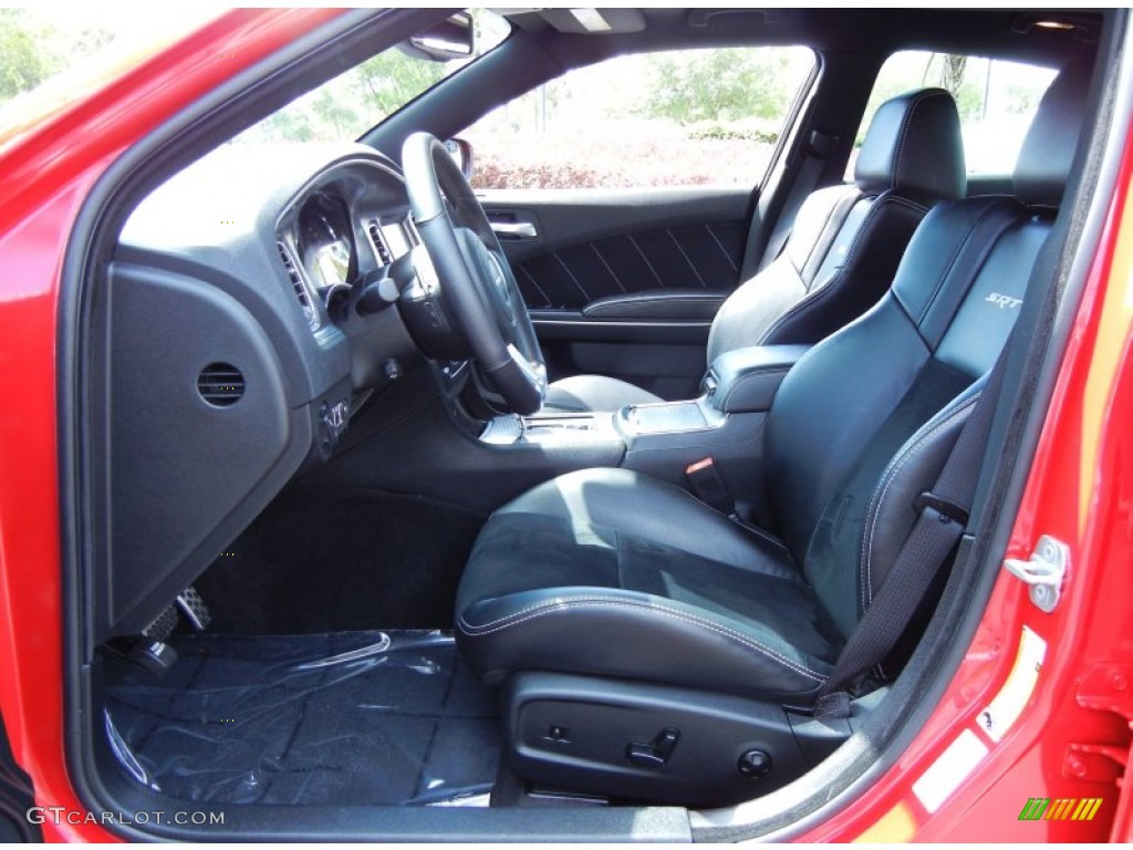 Black Interior 2012 Dodge Charger SRT8 Photo #78815681