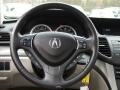 2010 Acura TSX Taupe Interior Steering Wheel Photo