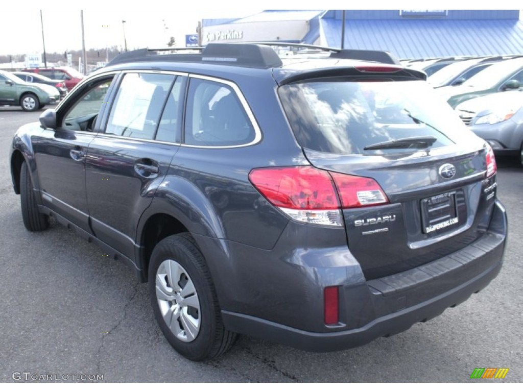 2011 Outback 2.5i Wagon - Graphite Gray Metallic / Off Black photo #10