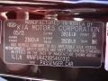 IR: Dark Cherry 2011 Kia Forte EX Color Code