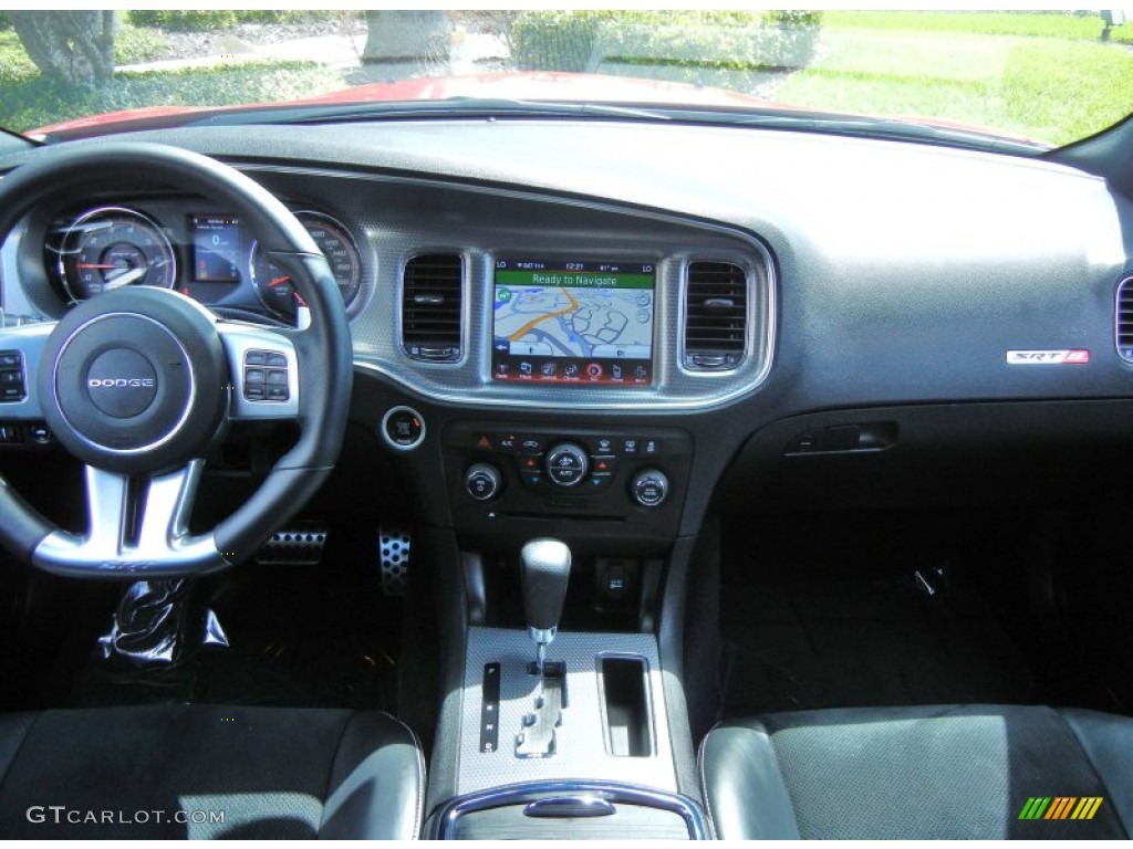 2012 Dodge Charger SRT8 Black Dashboard Photo #78815838