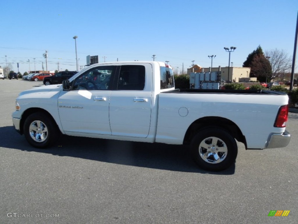 2012 Ram 1500 SLT Quad Cab - Bright White / Dark Slate Gray/Medium Graystone photo #3