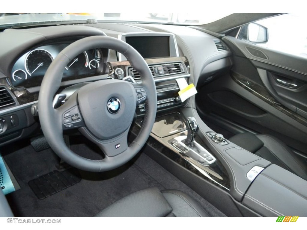 Black Interior 2013 BMW 6 Series 650i Coupe Photo #78816314