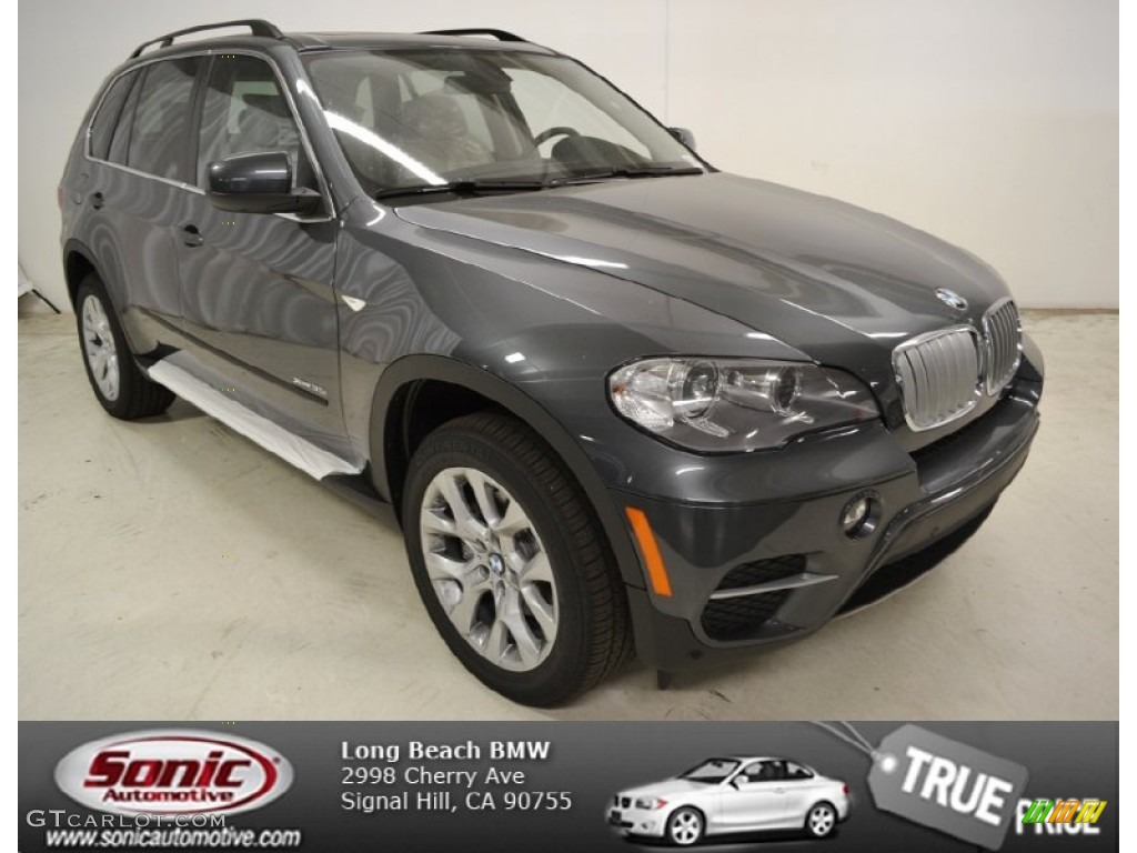 2013 X5 xDrive 35i Premium - Platinum Gray Metallic / Oyster photo #1