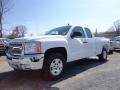 2013 Summit White Chevrolet Silverado 1500 LT Extended Cab 4x4  photo #3