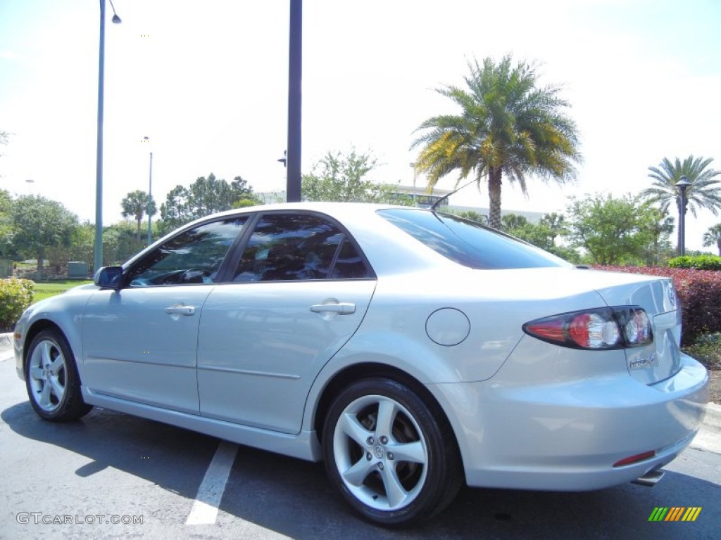 2007 MAZDA6 i Touring Sedan - Glacier Silver Metallic / Black photo #5