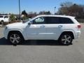 2014 Bright White Jeep Grand Cherokee Overland 4x4  photo #3