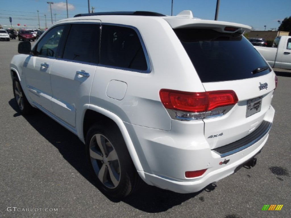 2014 Grand Cherokee Overland 4x4 - Bright White / Overland Nepal Jeep Brown Light Frost photo #4