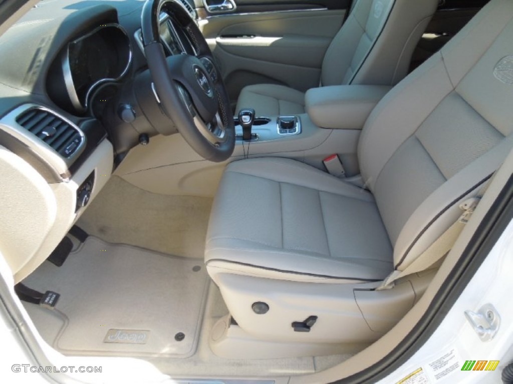 Overland Nepal Jeep Brown Light Frost Interior 2014 Jeep Grand Cherokee Overland 4x4 Photo #78818019