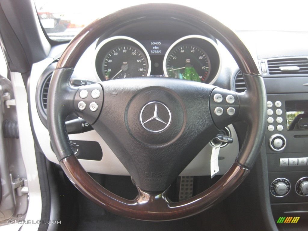 2006 Mercedes-Benz SLK 280 Roadster Ash Steering Wheel Photo #78818111
