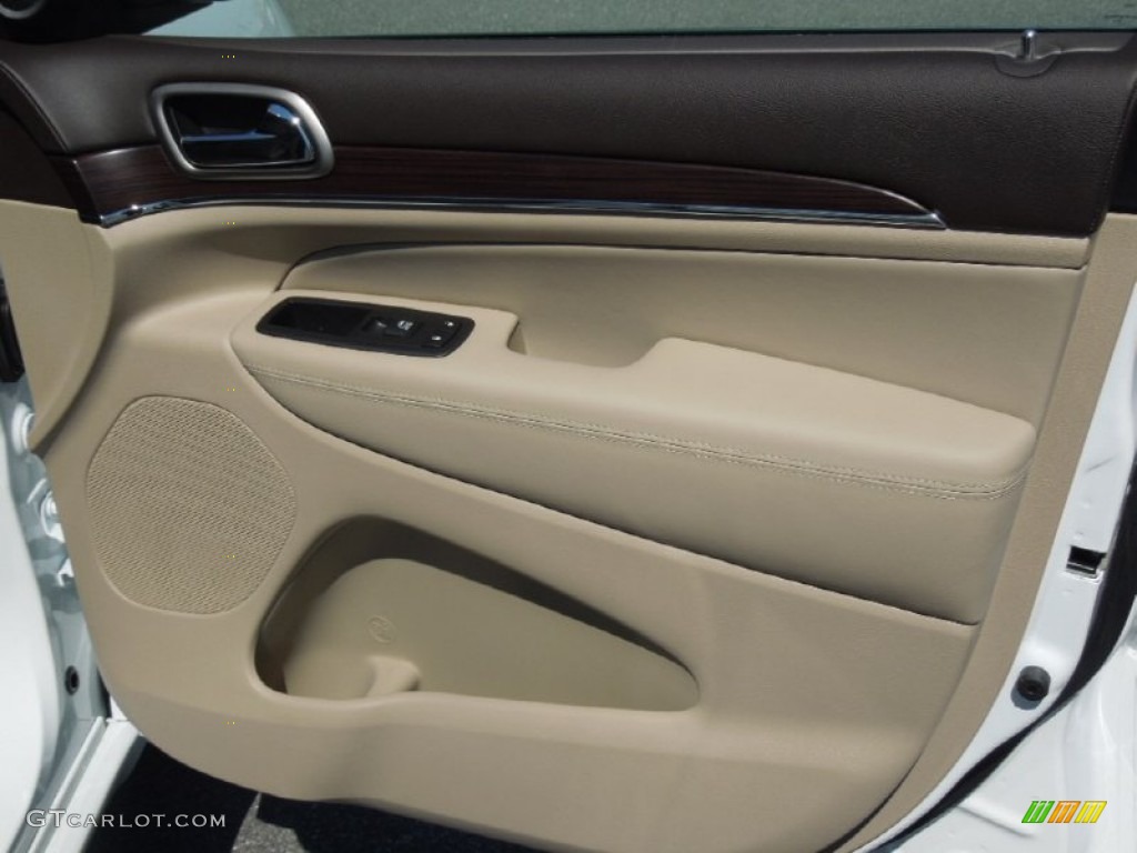 2014 Jeep Grand Cherokee Overland 4x4 Overland Nepal Jeep Brown Light Frost Door Panel Photo #78818306