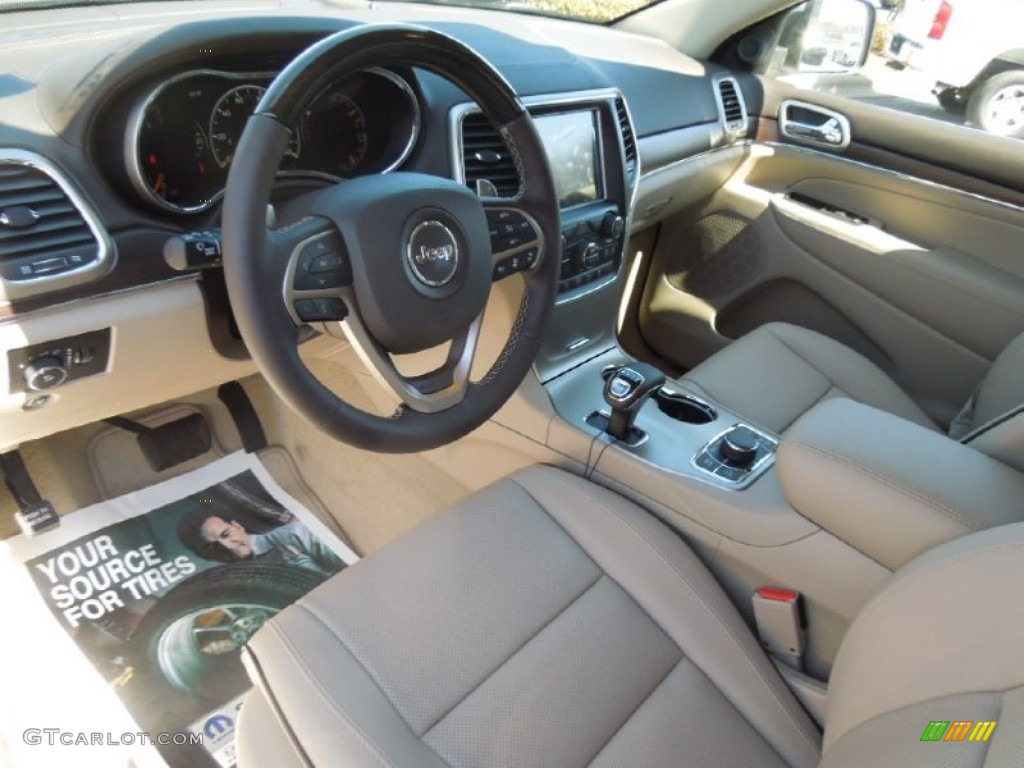 Overland Nepal Jeep Brown Light Frost Interior 2014 Jeep Grand Cherokee Overland 4x4 Photo #78818354