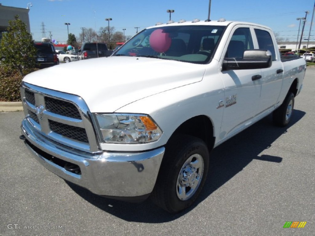 2013 2500 Tradesman Crew Cab 4x4 - Bright White / Black/Diesel Gray photo #1